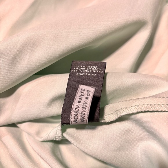 Vince Camuto One Shoulder Mint Green Floral Pleat Drape Grecian Dress $138 NWT - Picture 7 of 8